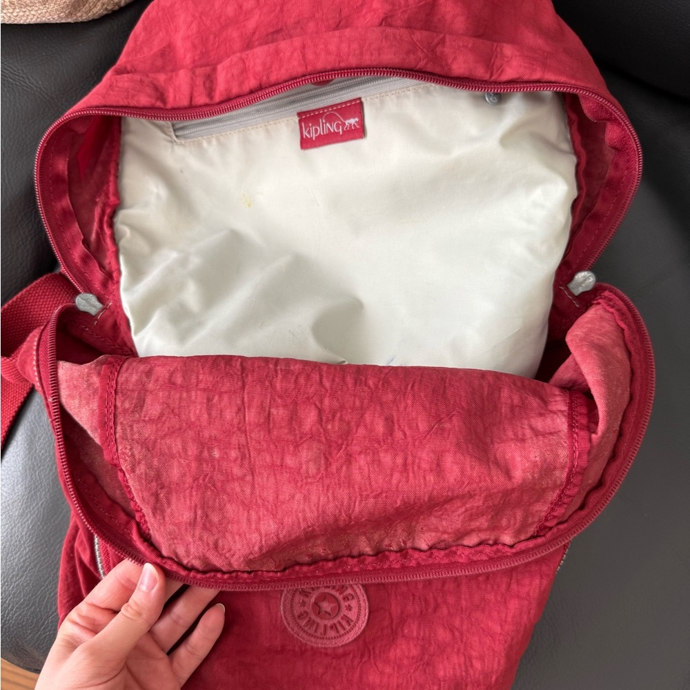 Kipling Red Backpack - image 7